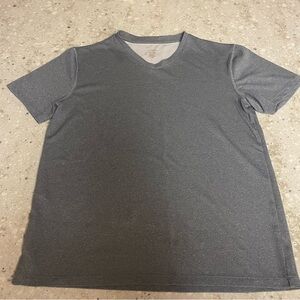 Men’s medium gray V-neck T-Shirt